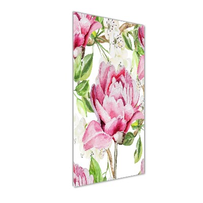 Foto-obraz zdjęcie na szkle pionowy Piwonia