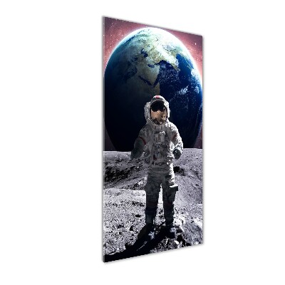Verticale glasfoto Astronaut