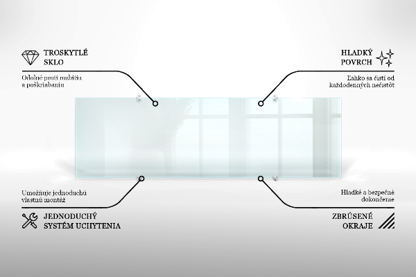 Glazen achterwand keuken Transparant 