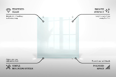 Glazen achterwand keuken Transparant 