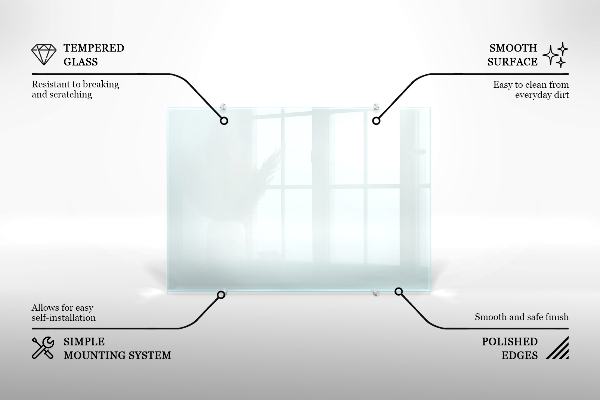 Panel szklany do kuchni transparentny 