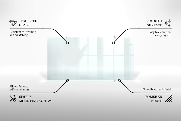 Glazen achterwand keuken Transparant 