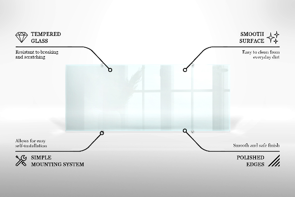 Glazen achterwand keuken Transparant 