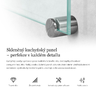 Glazen achterwand keuken Transparant 