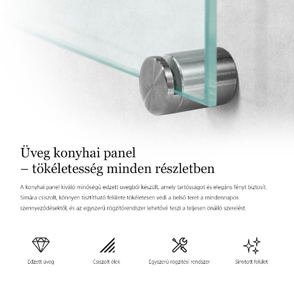 Glazen achterwand keuken Transparant 