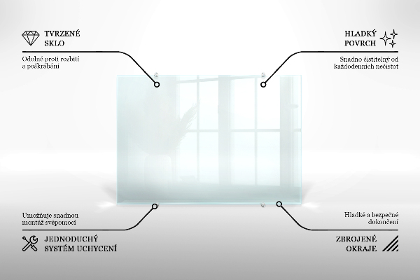Glazen achterwand keuken Transparant 