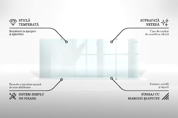 Glazen achterwand keuken Transparant 
