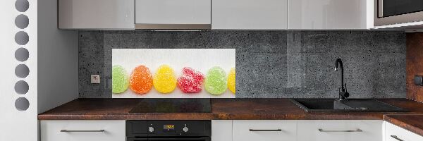 Glazen achterwand keuken Kleurrijke jellybeans