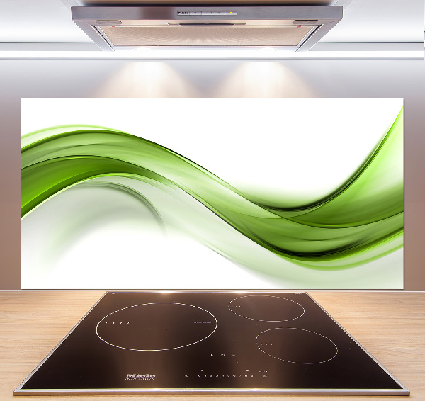 Achterwand keuken Groene golf