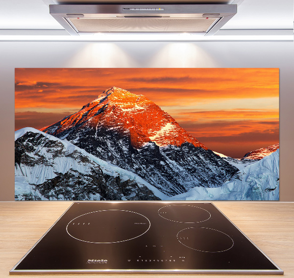 Glazen achterwand keuken Everesttop