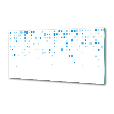 Panel lacobel Niebieskie kwadraty
