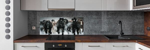 Keuken achterwand Paarden in galop