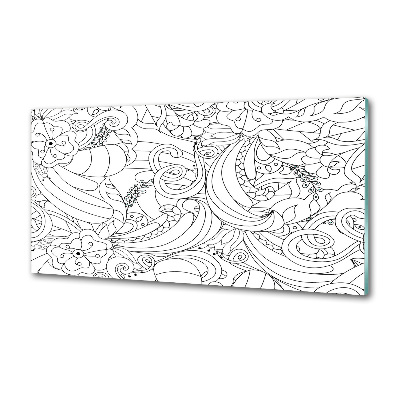 Spatscherm keuken Ornamenten