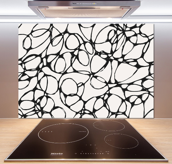 Achterwand keuken Chaotische cirkels
