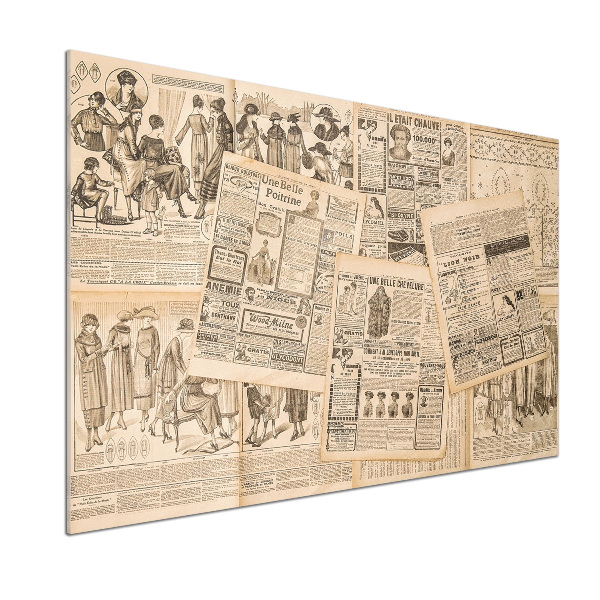 Spatplaat keuken Een oude krant