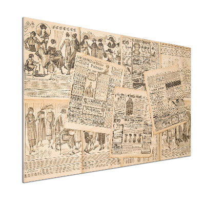 Spatplaat keuken Een oude krant