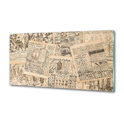 Panel do kuchni Starodawna gazeta