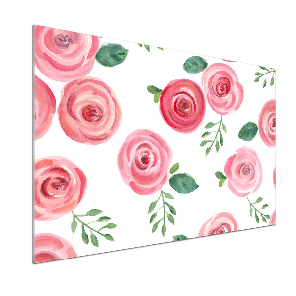 Spatplaat keuken Rozen