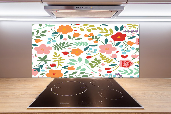 Keuken achterwand Illustratie van bloemen