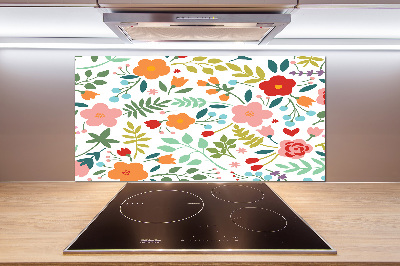 Keuken achterwand Illustratie van bloemen