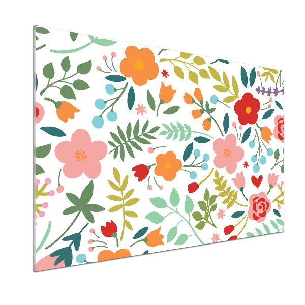 Keuken achterwand Illustratie van bloemen