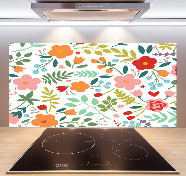 Keuken achterwand Illustratie van bloemen