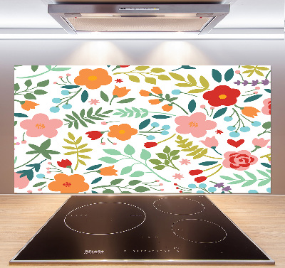 Keuken achterwand Illustratie van bloemen