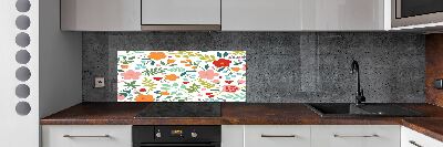 Keuken achterwand Illustratie van bloemen