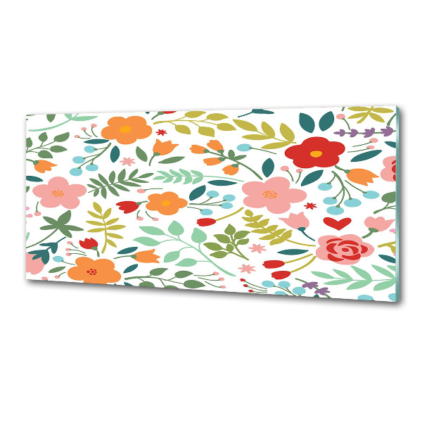 Keuken achterwand Illustratie van bloemen