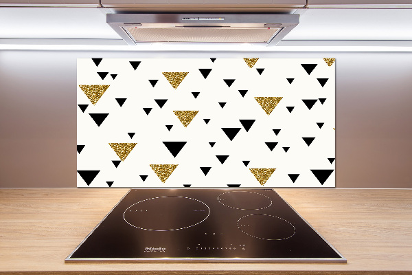 Spatplaat keuken Achtergrond met driehoeken