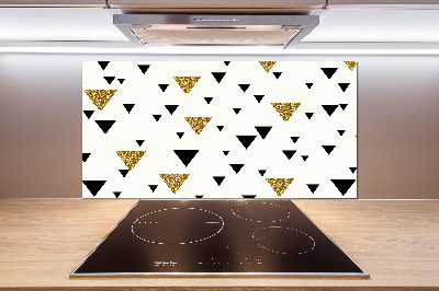 Panel dekor szkło Trójkąty tło