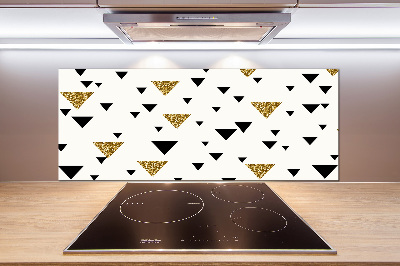 Spatplaat keuken Achtergrond met driehoeken