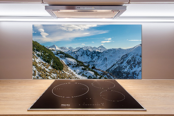 Achterwand keuken De kroon van het Tatragebergte