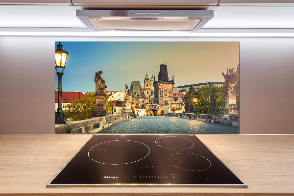 Achterwand keuken Praagse brug, Tsjechië