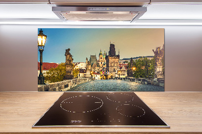 Achterwand keuken Praagse brug, Tsjechië