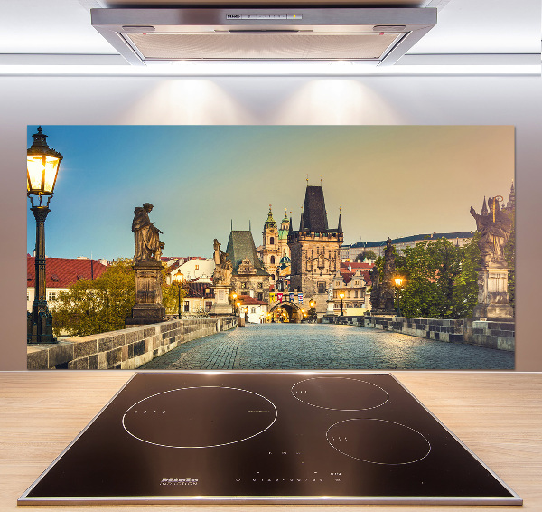 Achterwand keuken Praagse brug, Tsjechië