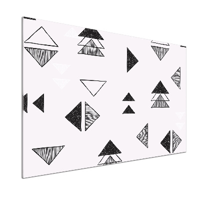 Panel dekor szkło Trójkąty tło