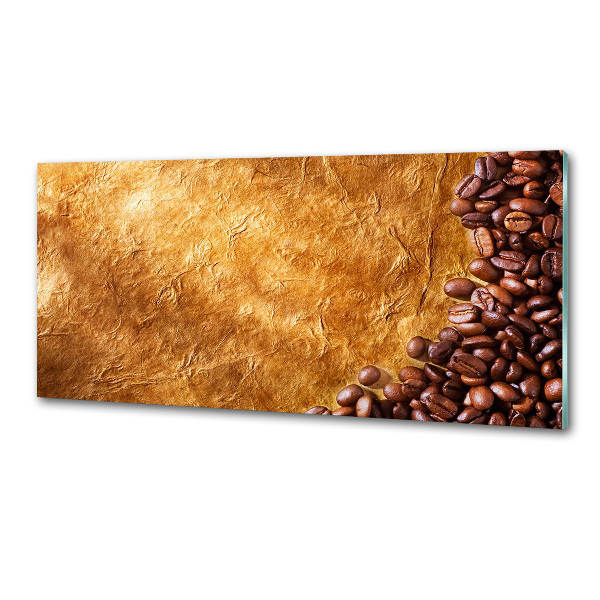 Glazen achterwand keuken Koffiebonen