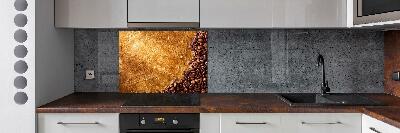 Glazen achterwand keuken Koffiebonen