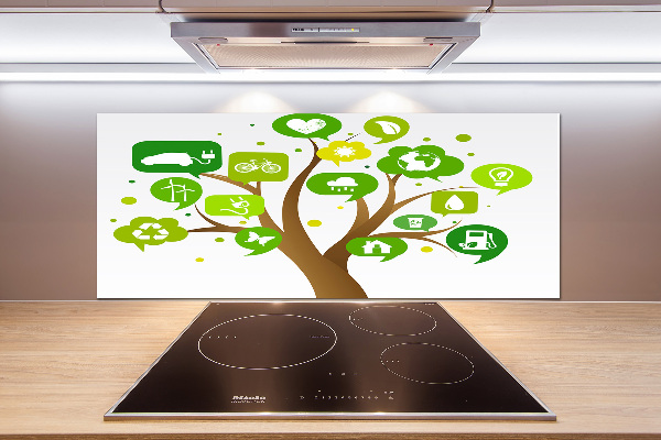 Spatscherm keuken Ecologische boom