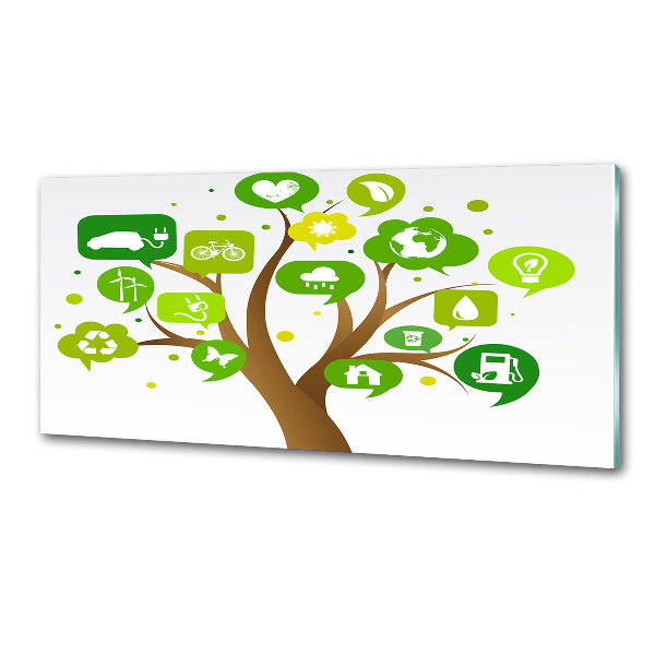 Spatscherm keuken Ecologische boom