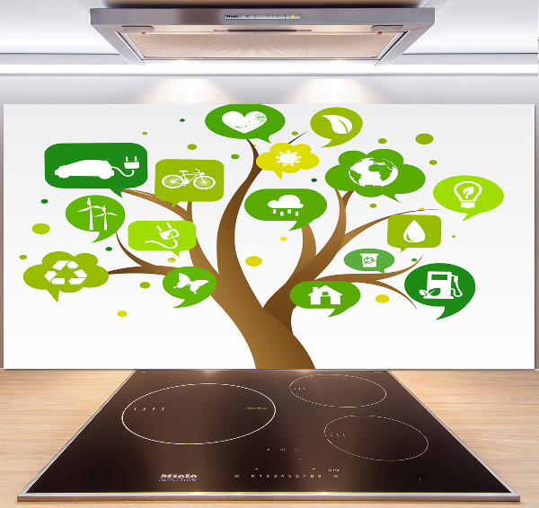 Spatscherm keuken Ecologische boom