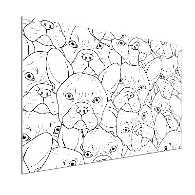 Panel do kuchni Buldogi francuskie