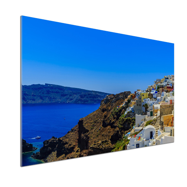 Spatplaat keuken Santorini, Griekenland