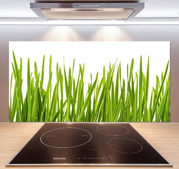 Glazen achterwand keuken Gras
