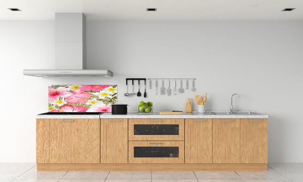 Keuken achterwand Tropische bloemen