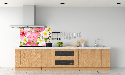 Keuken achterwand Tropische bloemen