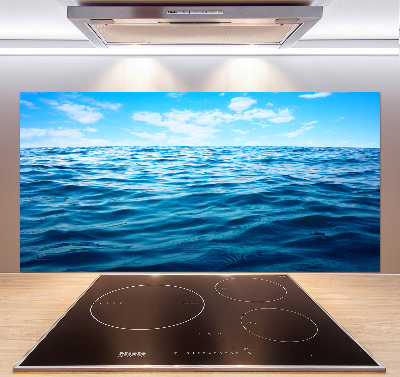 Spatscherm keuken Zeewater