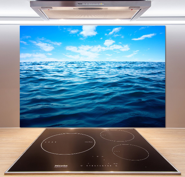 Spatscherm keuken Zeewater