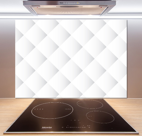 Glazen achterwand keuken Achtergrond met vierkanten